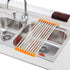 AussieSuperStore Homeware Supplies Over the Sink Rollable Foldable Space Saving Kitchen Drying Dish Rack CBFOLDRAINRACK